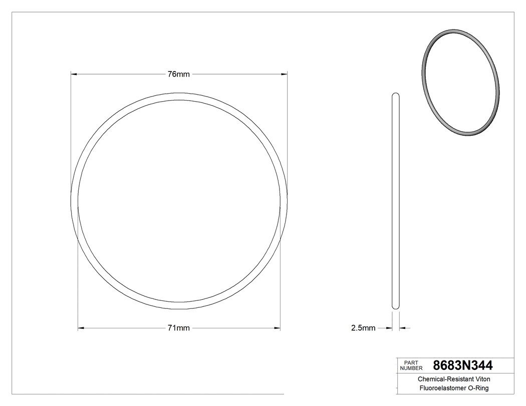 Technical drawing - 8683N344